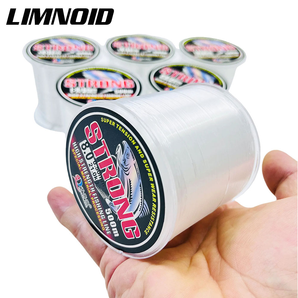 Fluorocarbon Line - Limnoid 100/500M フロロカーボン釣り糸日本製素材モノフィラメント迷彩スポットライン 3.8-21kg 海水/淡水用