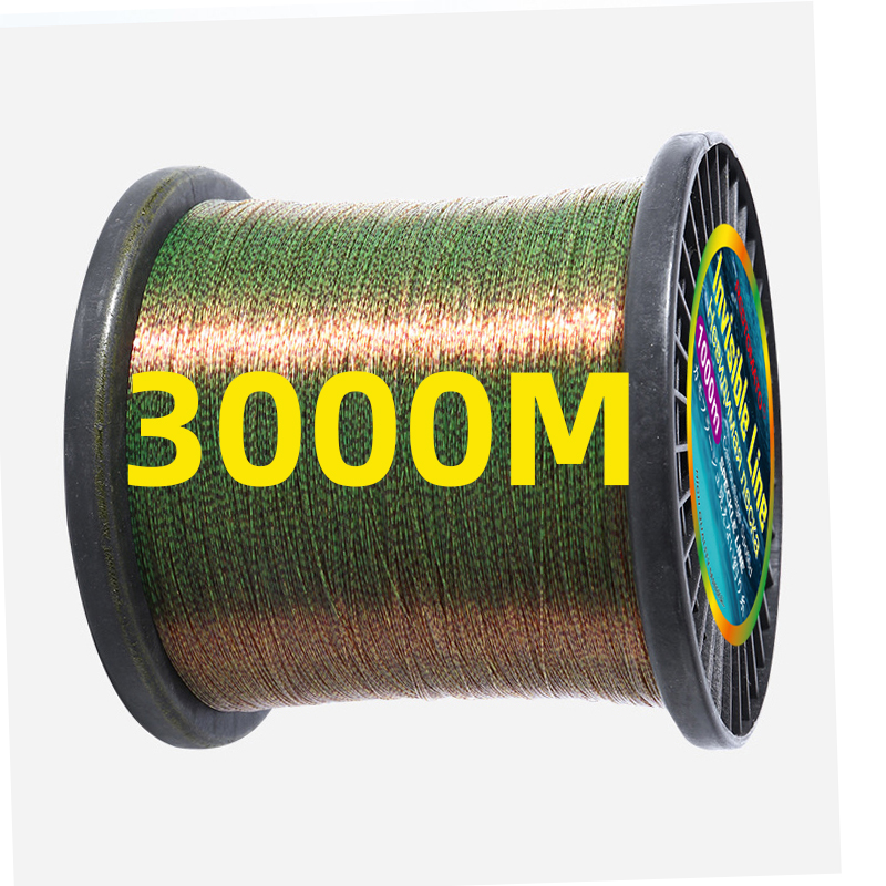 Fluorocarbon Line - 3000 メートル/1000 メートル/500 メートル目に見えない釣り糸 3D 斑点ラインナイロンモノフィラメントフルオロカーボンコーティングされた鯉低音パイク釣り糸ペスカ