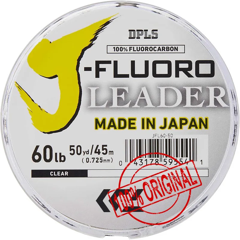 Fluorocarbon Line - DAIWAJ-FLUORO フロロカーボンリーダー釣り糸 - 長さ:50M および 100M、サイズ:4-80lb