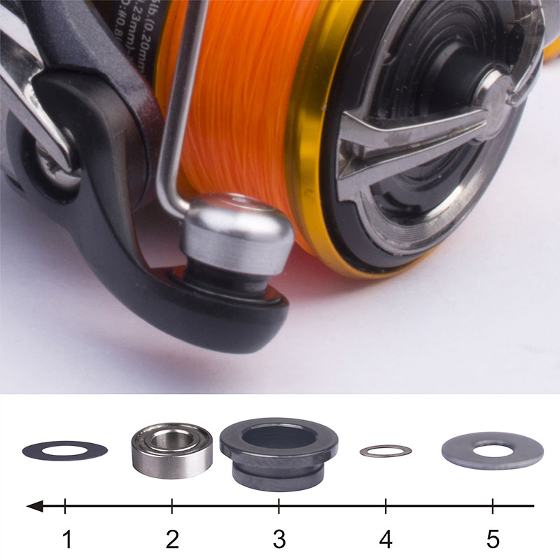 二重凡例-ダイワリール用のガイドローラーとボールベアリング, - Fishing Line Dispenser のレビューと価格