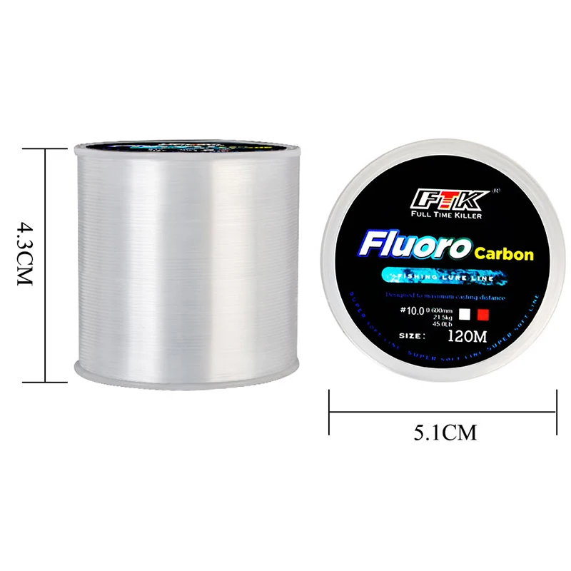 120 メートル釣り糸 0.14 ミリメートル-0.6 ミリ - Fluorocarbon Line のレビューと価格