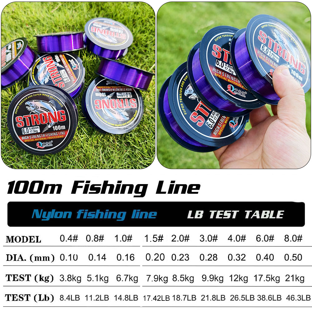 リムノイド100Mフッ素コーティングナイロン釣り糸 日本製素 - Fluorocarbon Line のレビューと価格