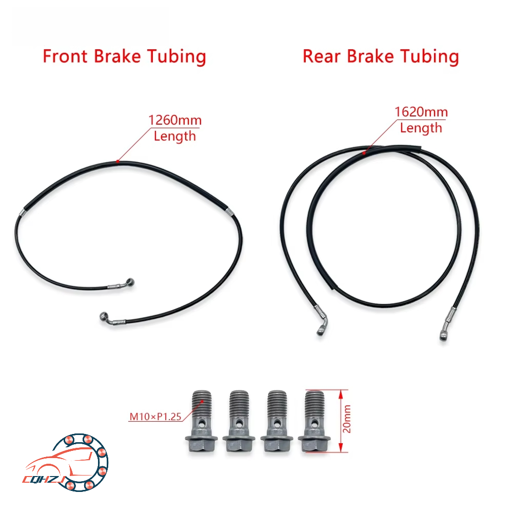 ウルトラビー電動バイク用フロントリアブレーキホース、ブレーキ - Braided Line のレビューと価格