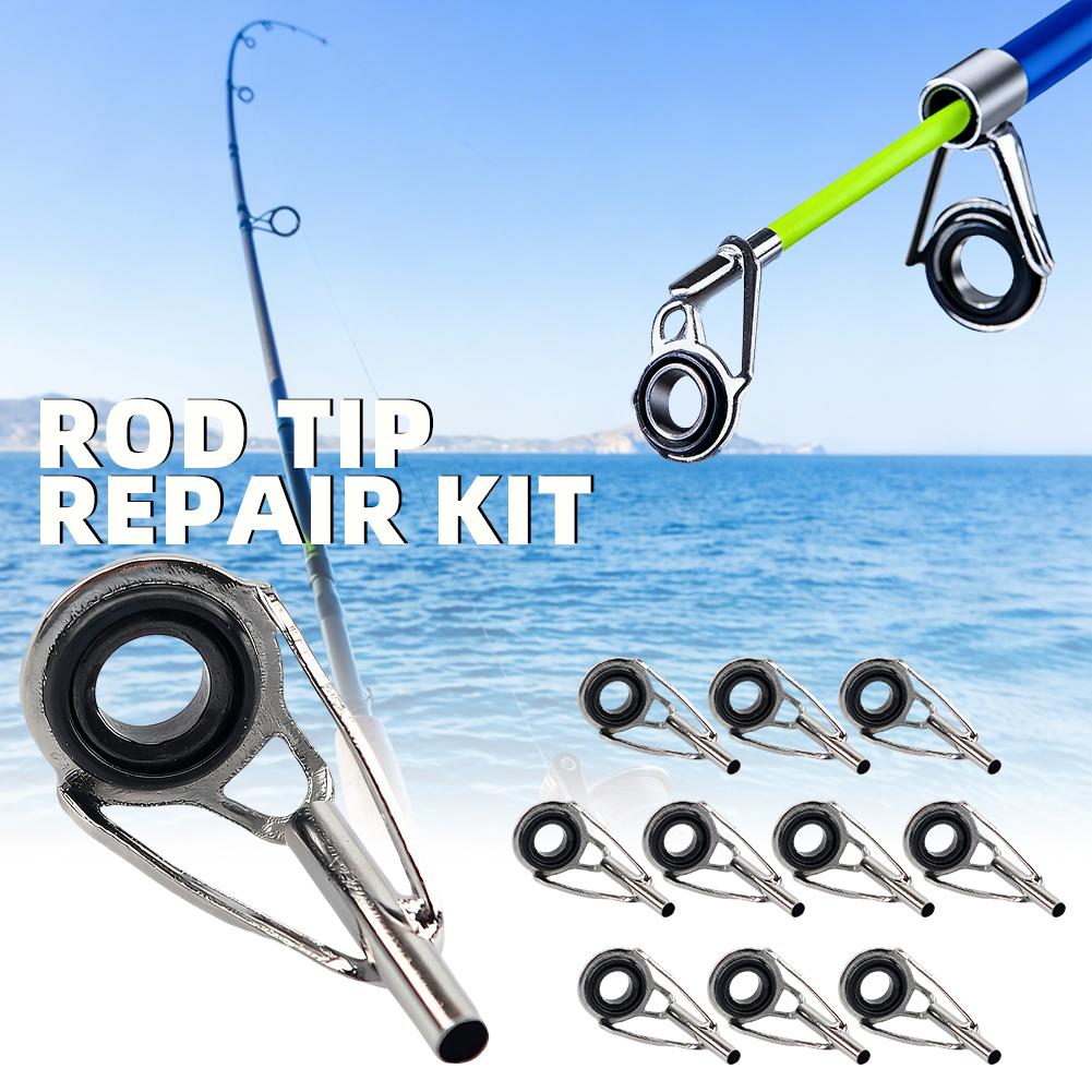 10個入り 金属製 釣り竿ガイドリング 磁器リング DIY  - Fishing Line Winder のレビューと価格