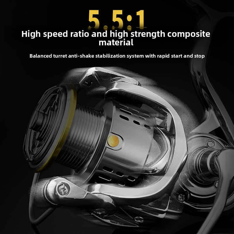 フルメタルスピニングフィッシングリール 7+1ボールベアリン - Ice Fishing Line のレビューと価格