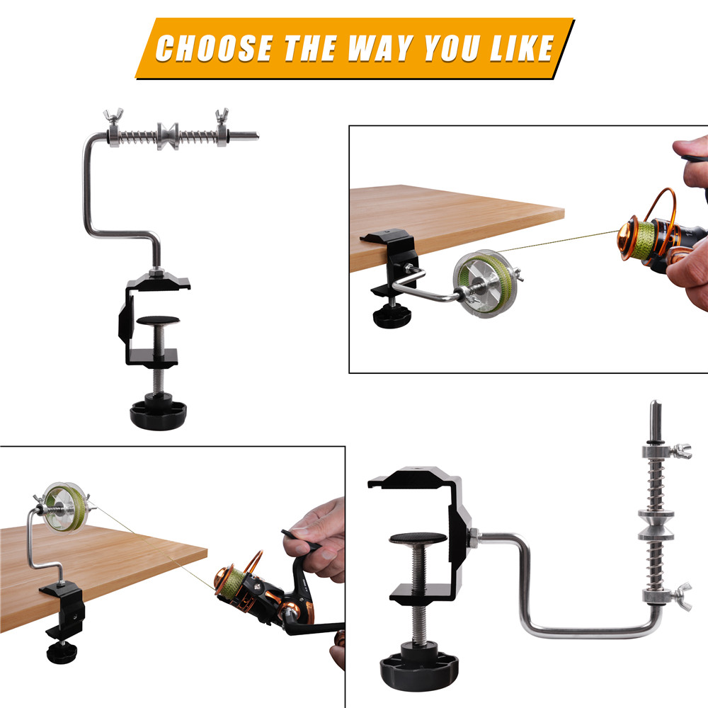 Protable 釣り糸ワインダー クランプ調整可能 安定し - Fishing Line Spooler のレビューと価格